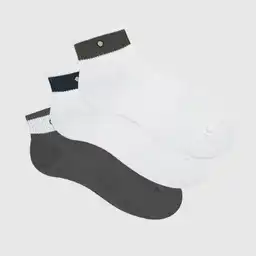 Medias Deportivas Cortas Masculino New Berlina X3 Punto Blanco Talla 10-12