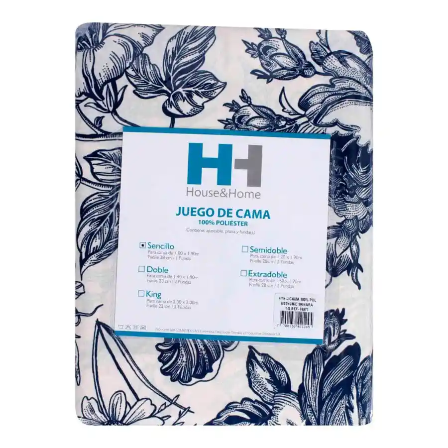 Jgo Cama H&h Sahara Sen 100% Pol