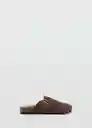 Zapatillas Suede Marron Talla 39 Mujer Mango