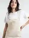  Enterizo Pistilo Mujer Crudo Polar Claro Talla 6 Naf-Naf 