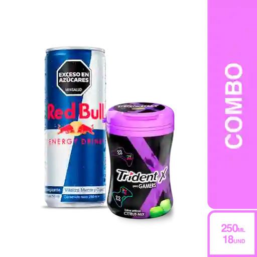 Combo Trident Gamers + Red Bull Sin Azúcar