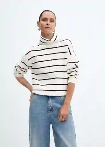 Jersey Estribor Navy Talla M Mujer Mango