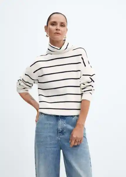 Jersey Estribor Navy Talla M Mujer Mango