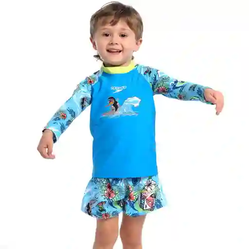 Camiseta Manga Larga Sunshine Surfs Up Bebé Masculino 6 Speedo