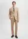 Blazer Americana Amalfi Beige Talla 56 Hombre Mango