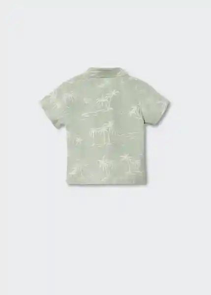 Camisa Mawi Verde Pastel Talla 66 Niños Mango