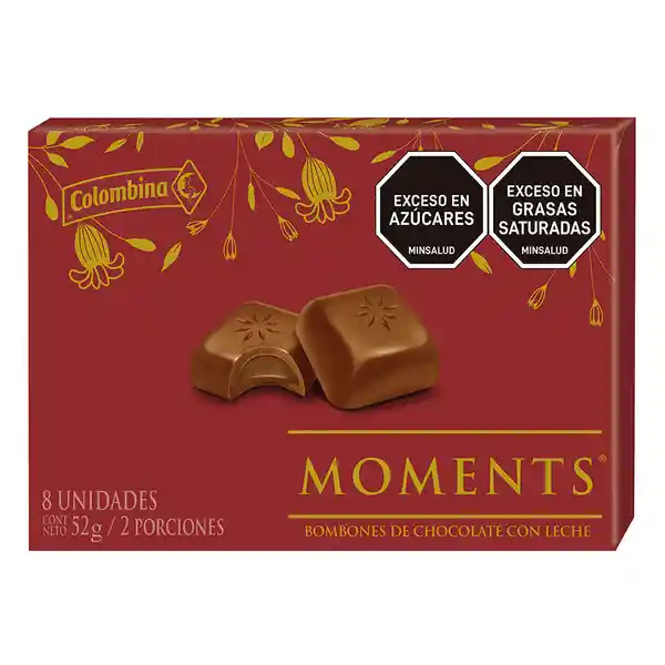 Estuche Moments Chocolate Premium Estampado 52 g