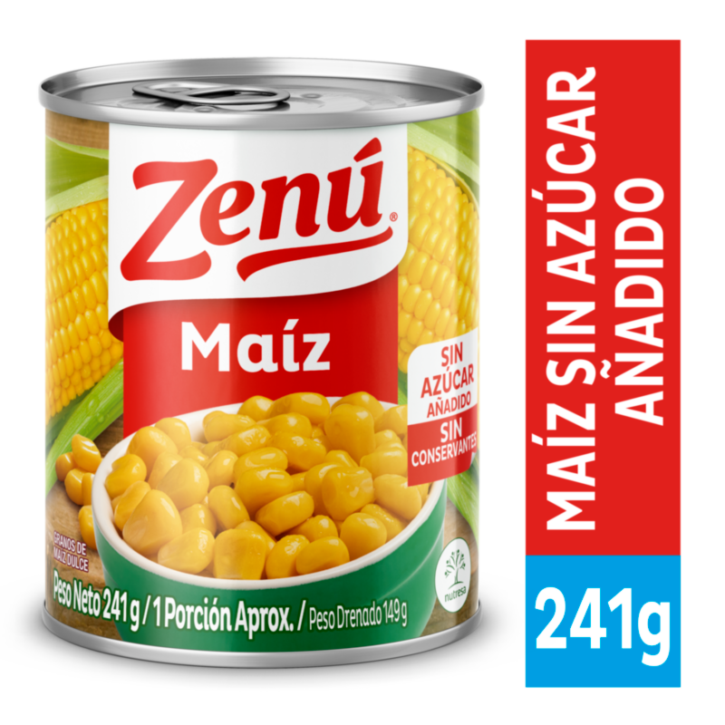 Zenú Maíz Dulce Sin Azúcar Añadido 241 g