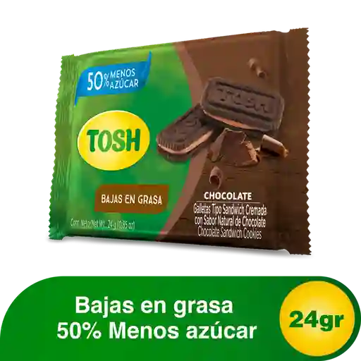 Tosh Galleta Tipo Sandwich Sabor Chocolate