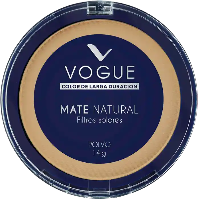 Vogue Polvo Compacto Mate Natural con Filtros Solares