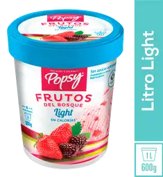 Popsy Helado de Frutos del Bosque Light en Calorías