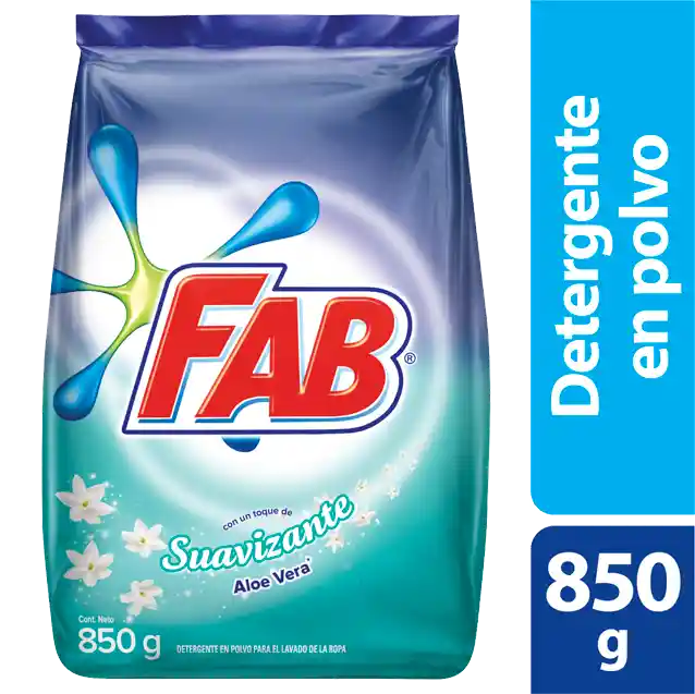 Fab Detergente en Polvo con Suavizante 