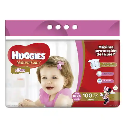 Pañales Huggies Natural Care Etapa 4 Pack con 100 Unidades