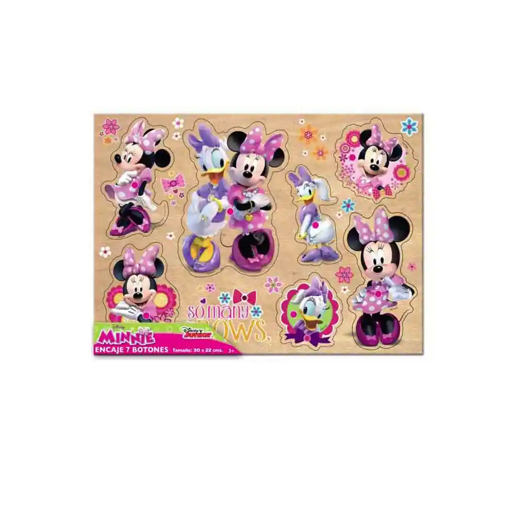 Encaje 7 Botones Grande Minnie Modelo 2