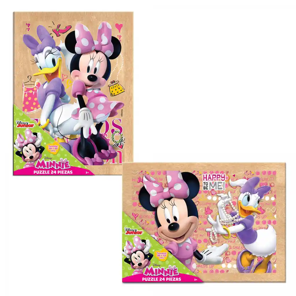 Rompecabezas Minnie Mouse  12 Piezas X 1 Unidad