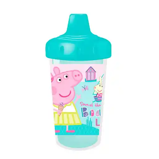 Vaso Termico Antiderrames 10ozmarca Peppa Pig Color Verde