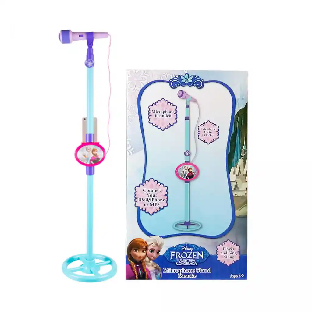 Juguete Musical Frozen Microfono Karaoke Con Luz