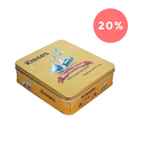   Hersheys  Kisses Chocolates En Estuche Dorado 