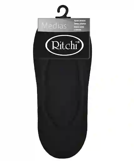 Ritchi Media Baleta Mujer Color Negro Básica 4296 