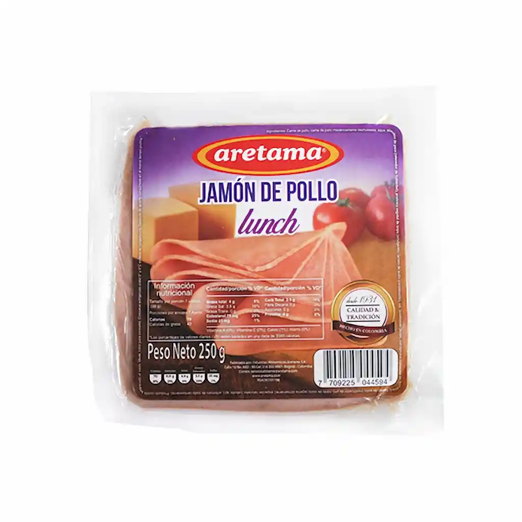 Aretama Jamón de Pollo Lunch
