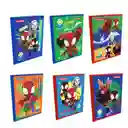 Cuaderno Doble Linea / Ferrocarril 100 Hojas Cosido Primavera