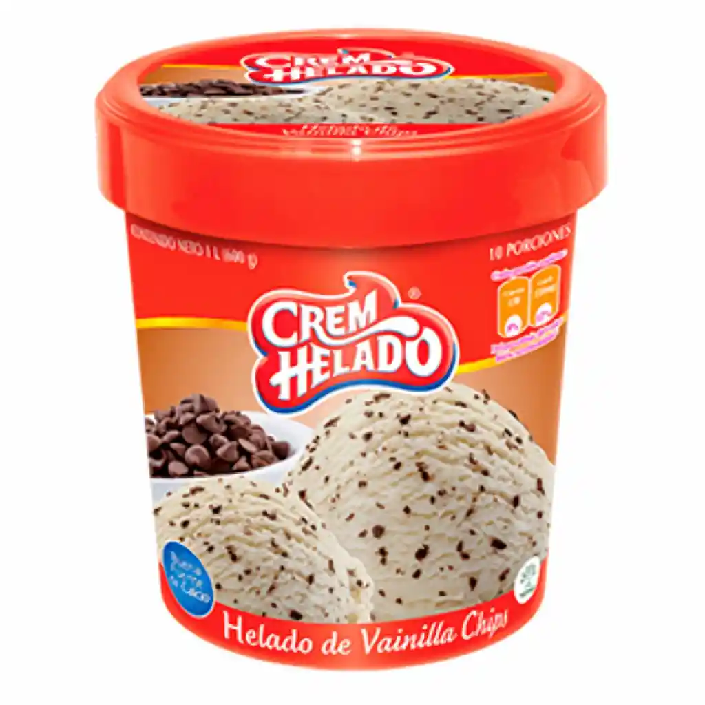 Crem Helado Tradicional Vainilla Chips