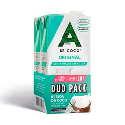 Bebida de Coco Duo Pack Original
