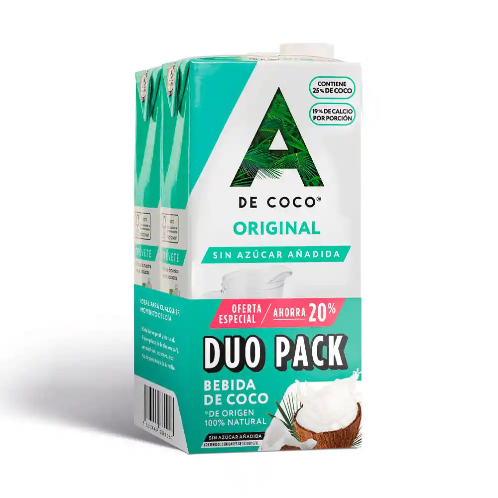 Bebida de Coco Duo Pack Original