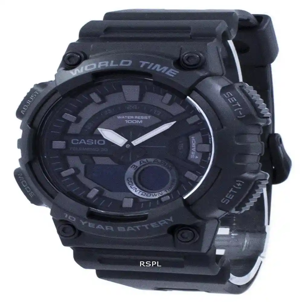 Reloj Casio Aeq110W-1Bvdf Hombre Negro