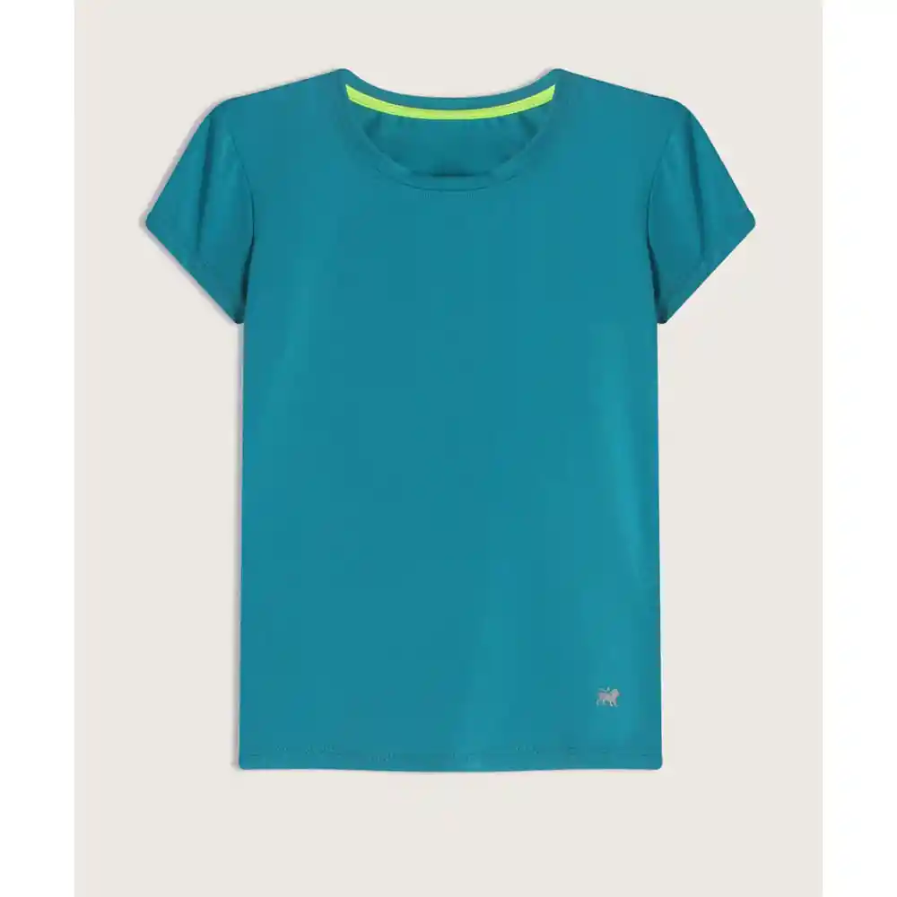 Camiseta Deportiva Niña M/c Cuello Redondo Con Bies en Contraste. Infantil Niña 86090238 Talla 10