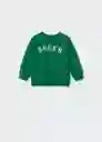 Sudadera Green Verde Talla 66 Niños Mango