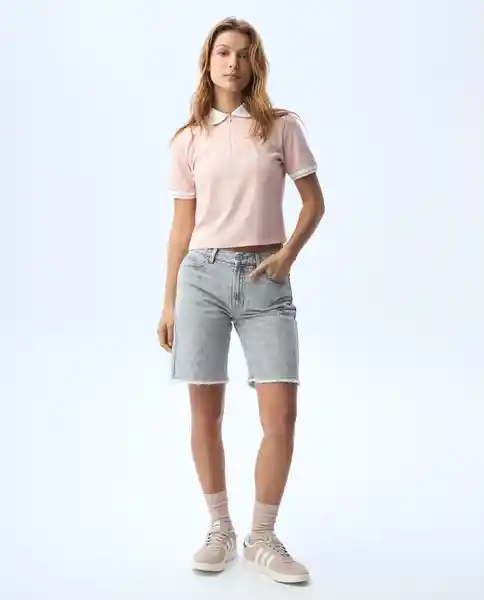 Camiseta Mujer Rosado Talla S 601G007_ROS141310 Americanino