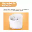 Organizador 3 Compartimentos Serie Silver Gray Gris Claro Miniso