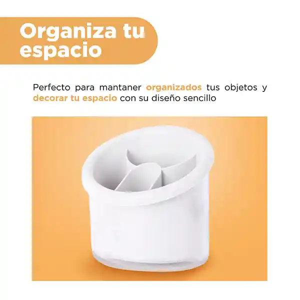 Organizador 3 Compartimentos Serie Silver Gray Gris Claro Miniso