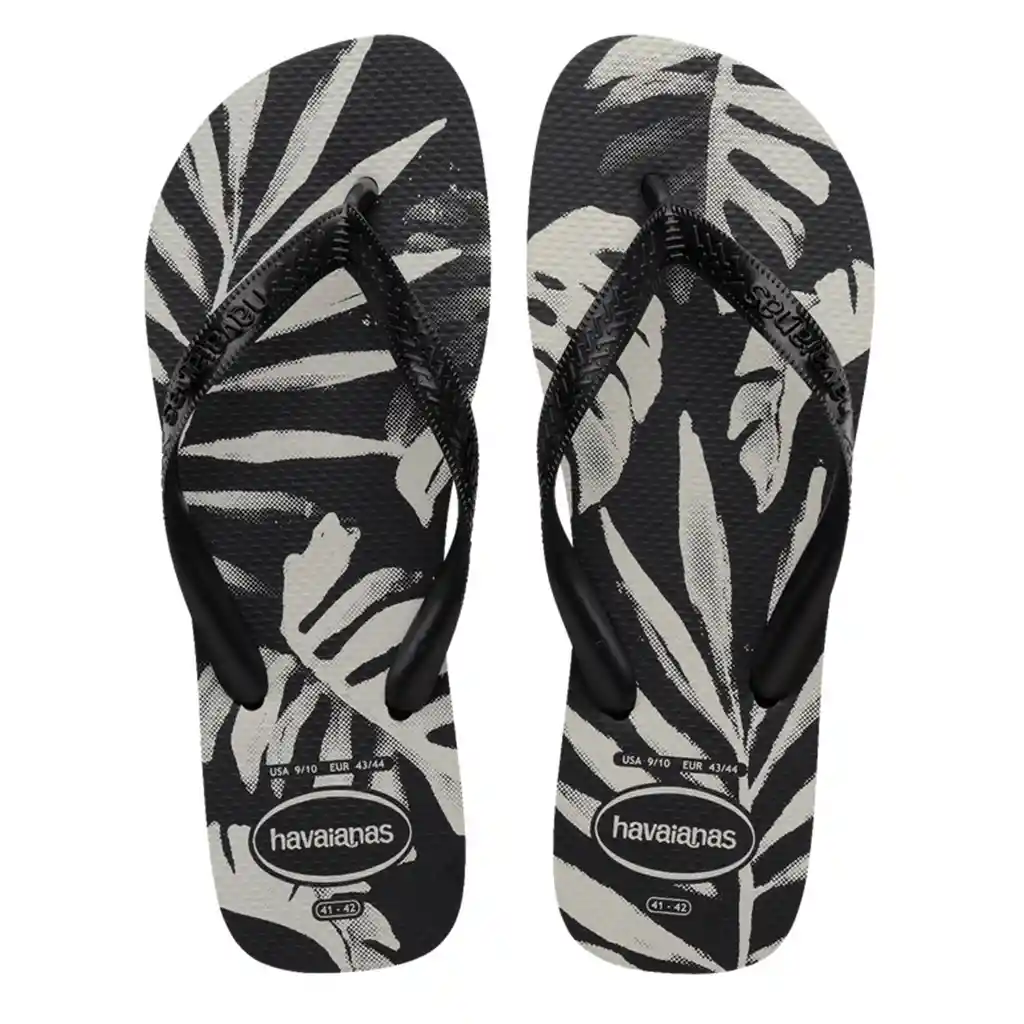 Sandalias Havaianas Aloha Hombre Negro Talla 41/42
