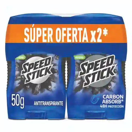 Colgate Desodorante Speed Stick Carbón Absorb Barra Hombre