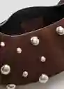 Bolso M Moa Chocolate Talla 99 Mujer Mango