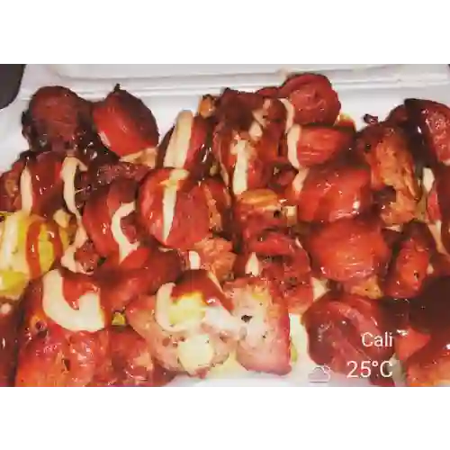 Salchipapa Especial Chorizo BBQ