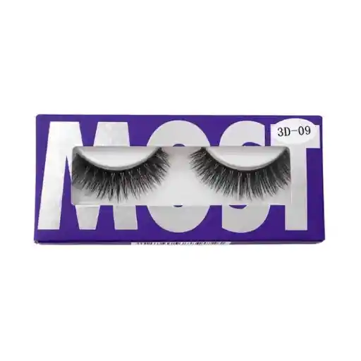 Pestañas Postiza Most Beauty Clasicas en Tira Referencia 3d-09 Caja