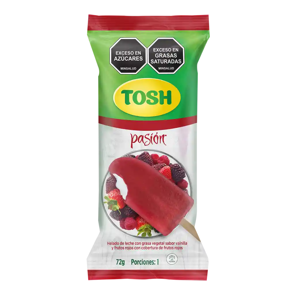 Paleta Tosh Pasion Frutos Rojos