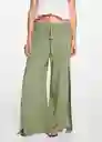 Pantalón Open Khaki Talla 19 Niñas Mango