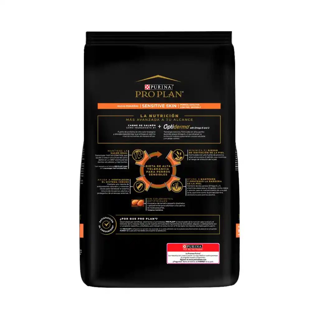 Comida para perros adultos piel sensible razas pequeñas Purina Pro Plan x 3 kg