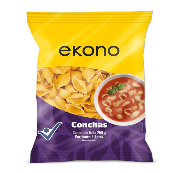 Pasta Conchas Ekono 250 g