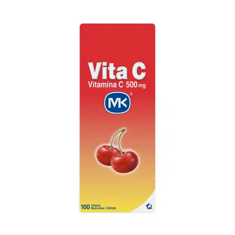 Vitamina C Mk Tabletas 500 Mg Cereza