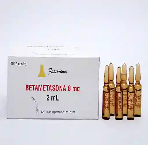 Betametasona 8 Mg Solucion Inyectable X 1 Ampolla