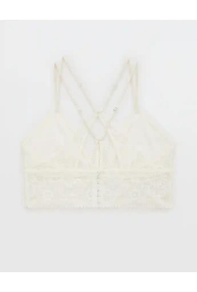 Bralette Blanco Talla Medium Aerie American Eagle