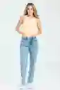 Jeans Mom Fit Cacao