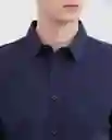 Camisa Dyed Manga Larga Azul Medianoche Ultraoscuro M Chevignon