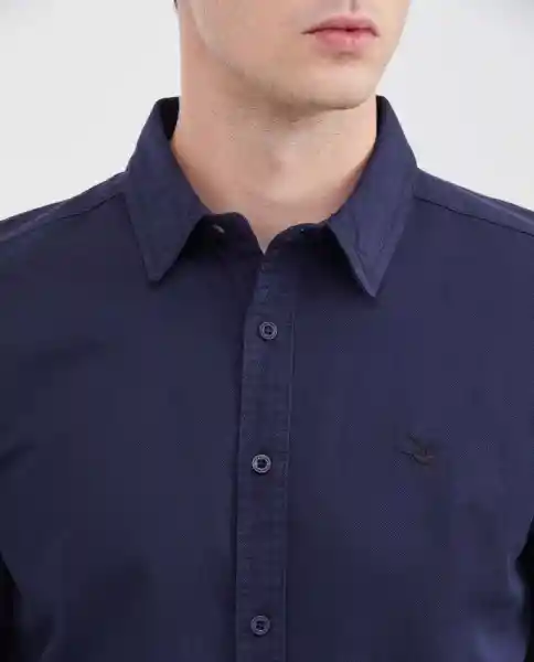 Camisa Dyed Manga Larga Azul Medianoche Ultraoscuro M Chevignon