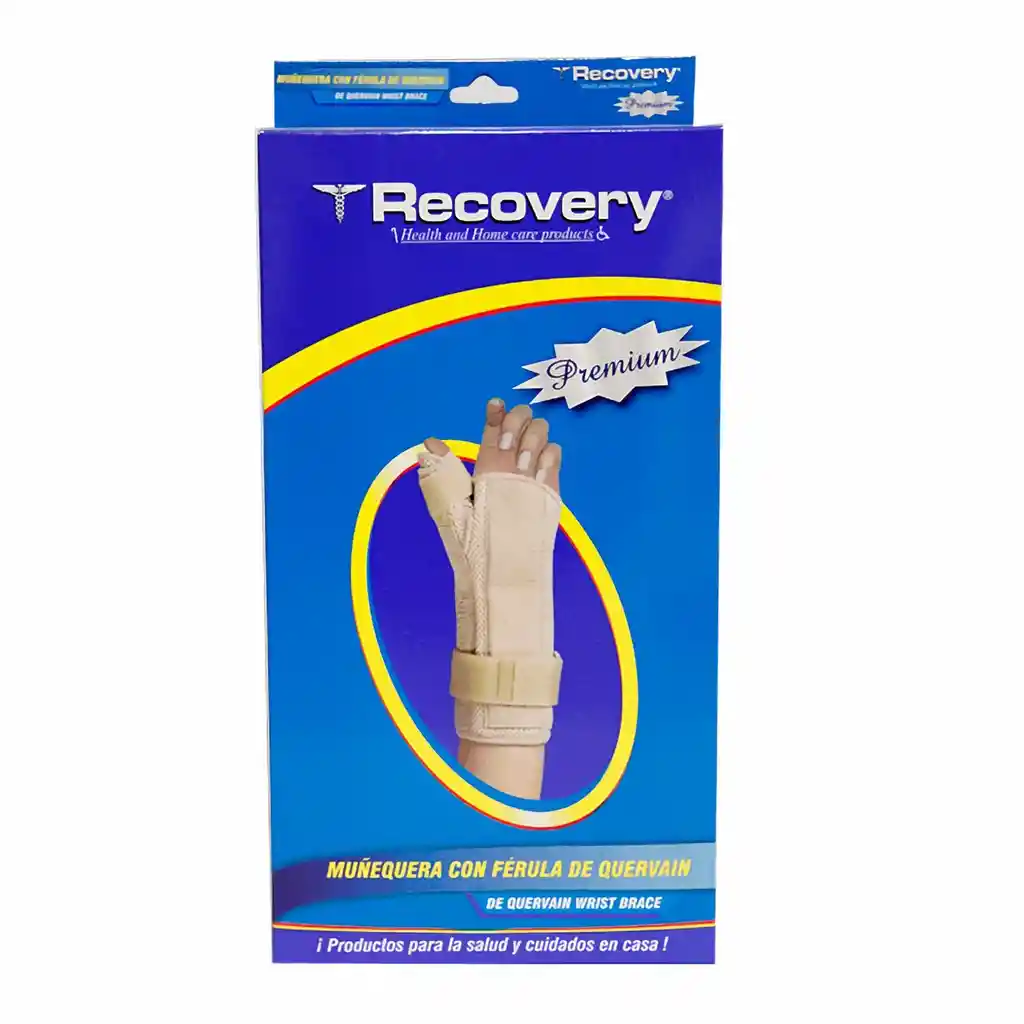 Recovery Muñequera Ferula Premium Der S